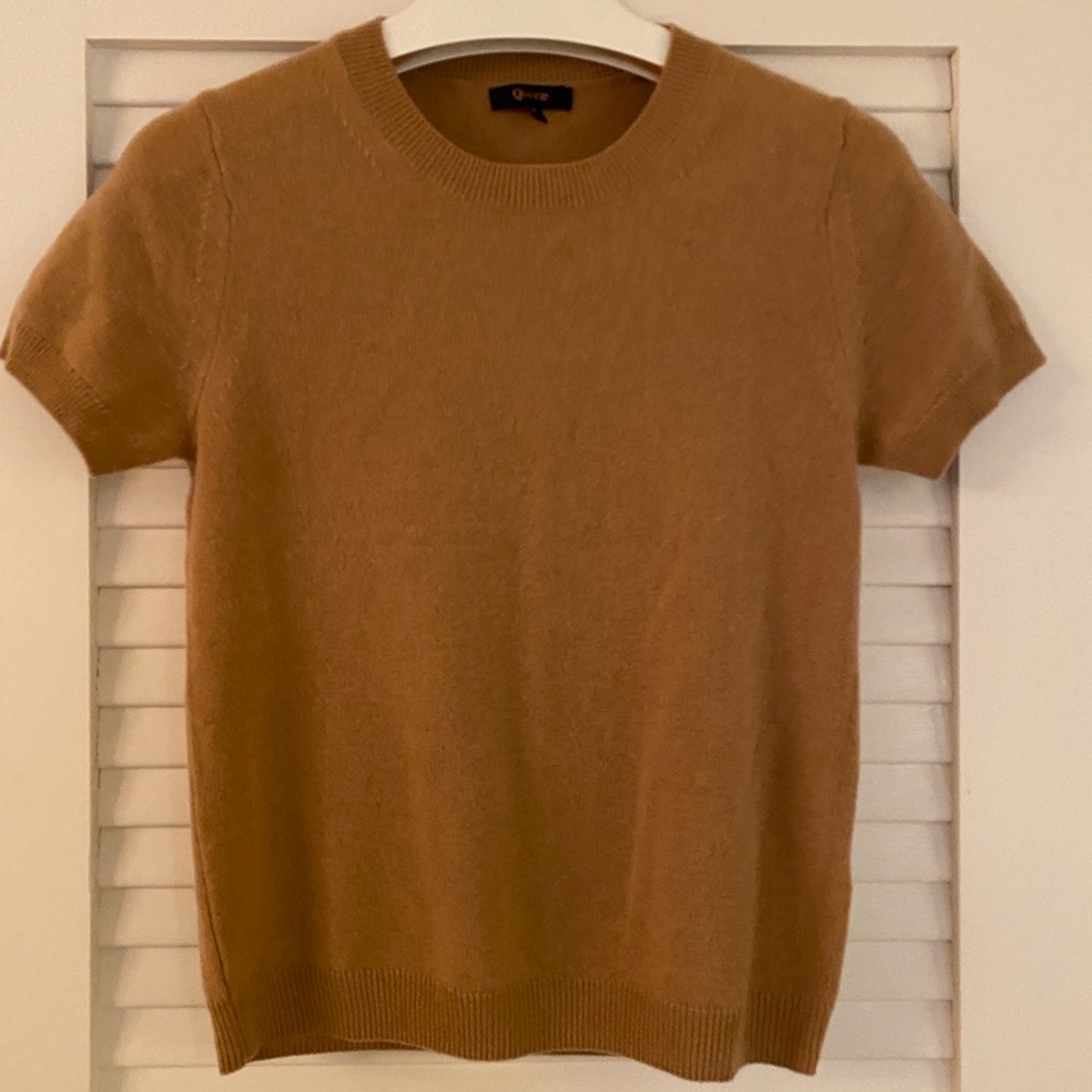 Quince Men's Crewneck Sweater in Camel